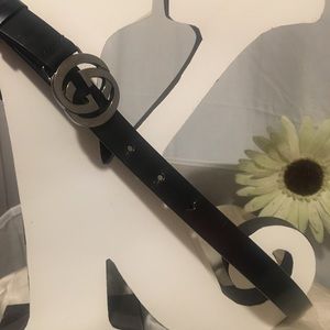 💯Gucci Authentic Black Belt